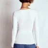 Double Layer Square Neck Top White Double Layer Square Neck Top White