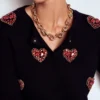 Double Twist Chain Necklace Gold Colour Double Twist Chain Necklace Gold Colour