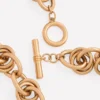 Double Twist Chain Necklace Gold Colour Double Twist Chain Necklace Gold Colour