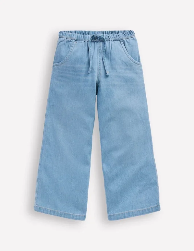 Draw Cord Jean Light Wash Denim Draw Cord Jean Light Wash Denim
