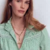 Drop Chain T-bar Necklace Gold Colour Drop Chain T-bar Necklace Gold Colour