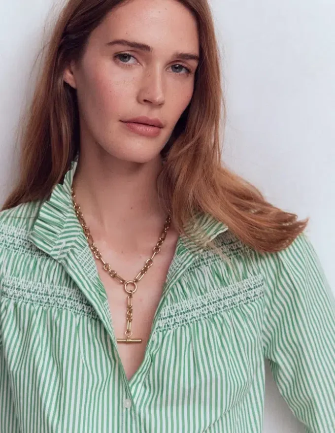 Drop Chain T-bar Necklace Gold Colour Drop Chain T-bar Necklace Gold Colour