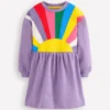 Drop Shoulder Sweat Dress Aster Purple Sunray Drop Shoulder Sweat Dress Aster Purple Sunray
