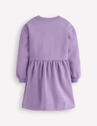 Drop Shoulder Sweat Dress Aster Purple Sunray