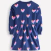 Drop Shoulder Sweat Dress Starboard Blue Love Hearts Drop Shoulder Sweat Dress Starboard Blue Love Hearts