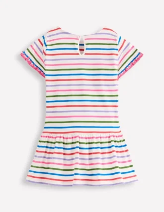 Dropped Sleeve Tunic Multi Stripe