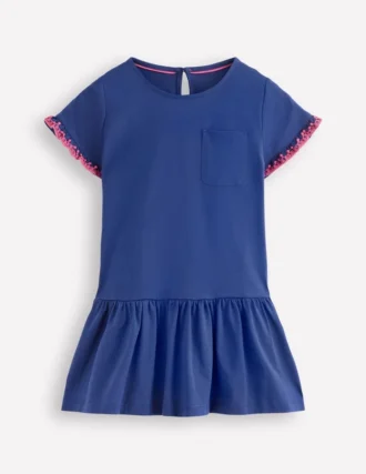 Dropped Sleeve Tunic Navy
