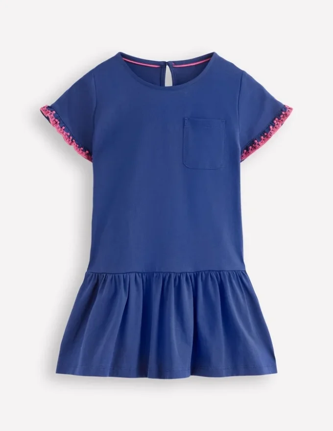 Dropped Sleeve Tunic Navy