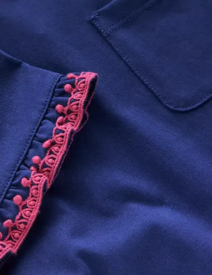 Dropped Sleeve Tunic Navy