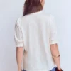 Eda Ruffle Front Shirt Ivory Eda Ruffle Front Shirt Ivory