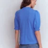Eda Ruffle Front Shirt Regatta