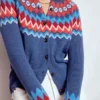 Edie Fair Isle Cardigan Blue Fair Isle Edie Fair Isle Cardigan Blue Fair Isle