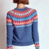 Edie Fair Isle Cardigan Blue Fair Isle Edie Fair Isle Cardigan Blue Fair Isle