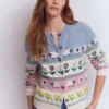 Edie Fair Isle Cardigan Easter Farm Edie Fair Isle Cardigan Easter Farm