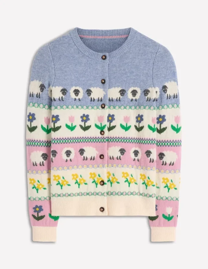 Edie Fair Isle Cardigan Easter Farm Edie Fair Isle Cardigan Easter Farm