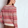 Edie Fair Isle Cardigan Pink Heritage Fair Isle Edie Fair Isle Cardigan Pink Heritage Fair Isle
