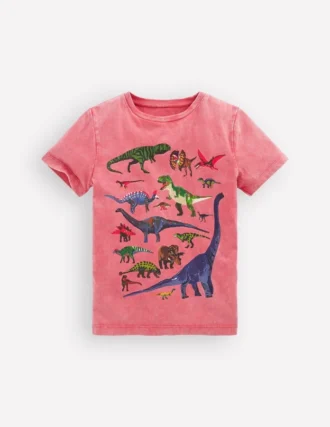 Educational T-shirt Red Dino