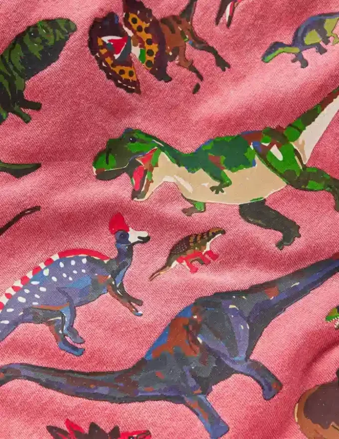 Educational T-shirt Red Dino Educational T-shirt Red Dino