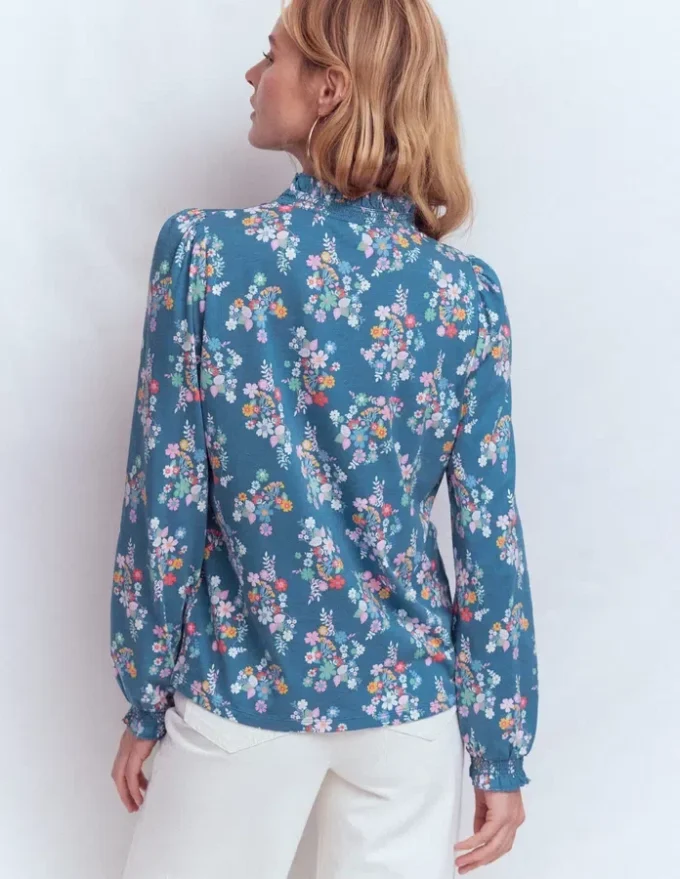 Effie Smocked Detail Shirt Blossom Cluster Effie Smocked Detail Shirt Blossom Cluster
