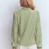 Effie Smocked Detail Shirt Dill Stripe Effie Smocked Detail Shirt Dill Stripe