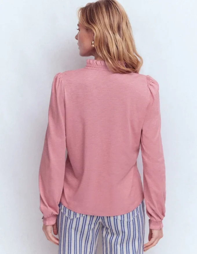 Effie Smocked Detail Shirt Lilas Effie Smocked Detail Shirt Lilas