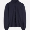 Effie Smocked Detail Shirt Navy Effie Smocked Detail Shirt Navy