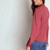 Effie Smocked Detail Shirt Terracotta Red Effie Smocked Detail Shirt Terracotta Red
