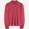 Effie Smocked Detail Shirt Terracotta Red Effie Smocked Detail Shirt Terracotta Red