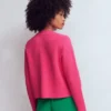 Elena Stand Neck Jacket Pink Embroidery Elena Stand Neck Jacket Pink Embroidery