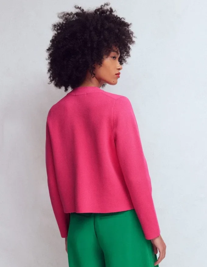 Elena Stand Neck Jacket Pink Embroidery Elena Stand Neck Jacket Pink Embroidery