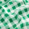 Elisabeth Silk Square Scarf Green Gingham