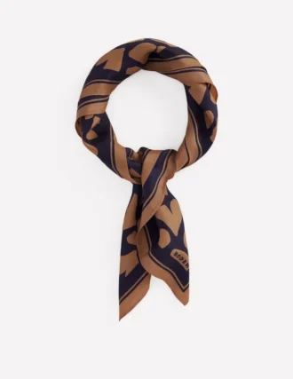 Elisabeth Silk Square Scarf Heart Scatter