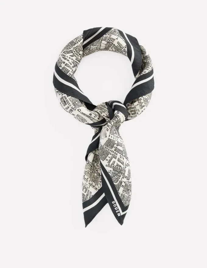 Elisabeth Silk Square Scarf Map Of London Elisabeth Silk Square Scarf Map Of London
