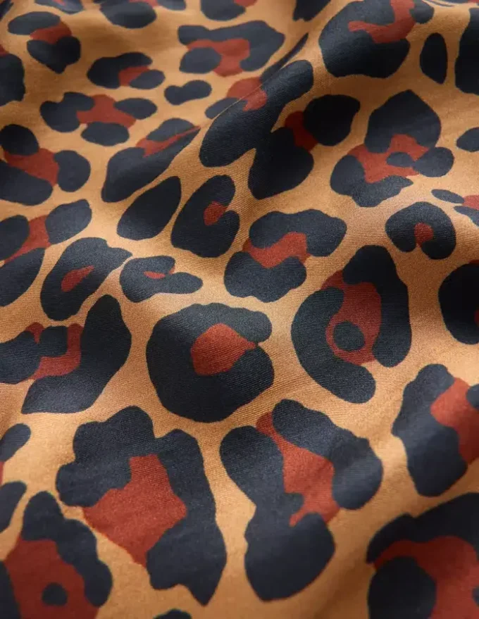 Elisabeth Silk Square Scarf Multi, Cheetah Pop