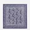 Elisabeth Silk Square Scarf Navy Decorative Blossom Elisabeth Silk Square Scarf Navy Decorative Blossom