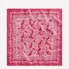 Elisabeth Silk Square Scarf Red Decorative Blossom Elisabeth Silk Square Scarf Red Decorative Blossom