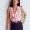 Eliza Sleeveless Top French Pink Eliza Sleeveless Top French Pink