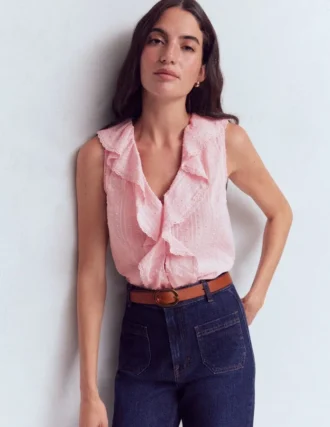 Eliza Sleeveless Top French Pink