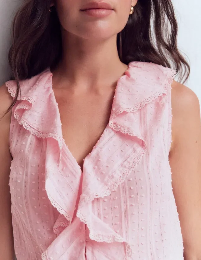 Eliza Sleeveless Top French Pink Eliza Sleeveless Top French Pink