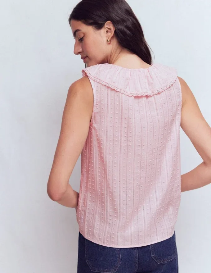 Eliza Sleeveless Top French Pink Eliza Sleeveless Top French Pink