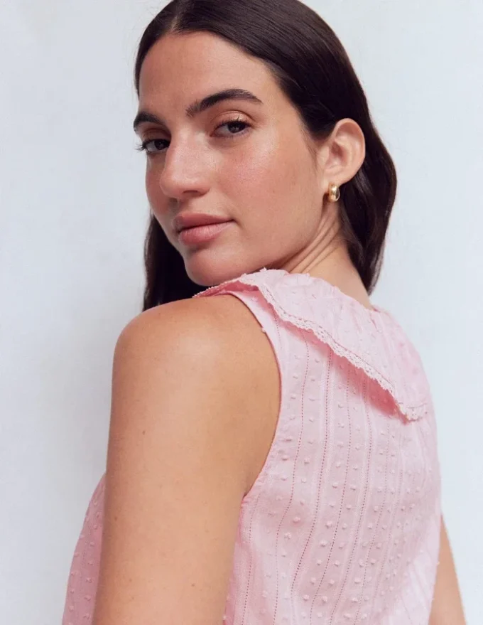Eliza Sleeveless Top French Pink Eliza Sleeveless Top French Pink