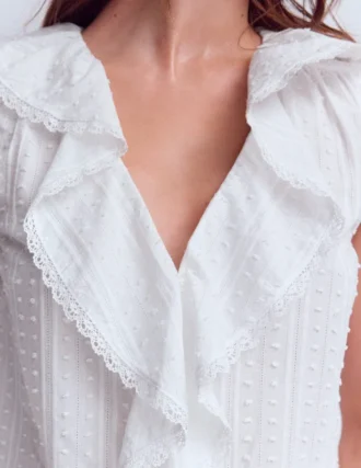 Eliza Sleeveless Top White