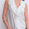 Eliza Sleeveless Top White Eliza Sleeveless Top White