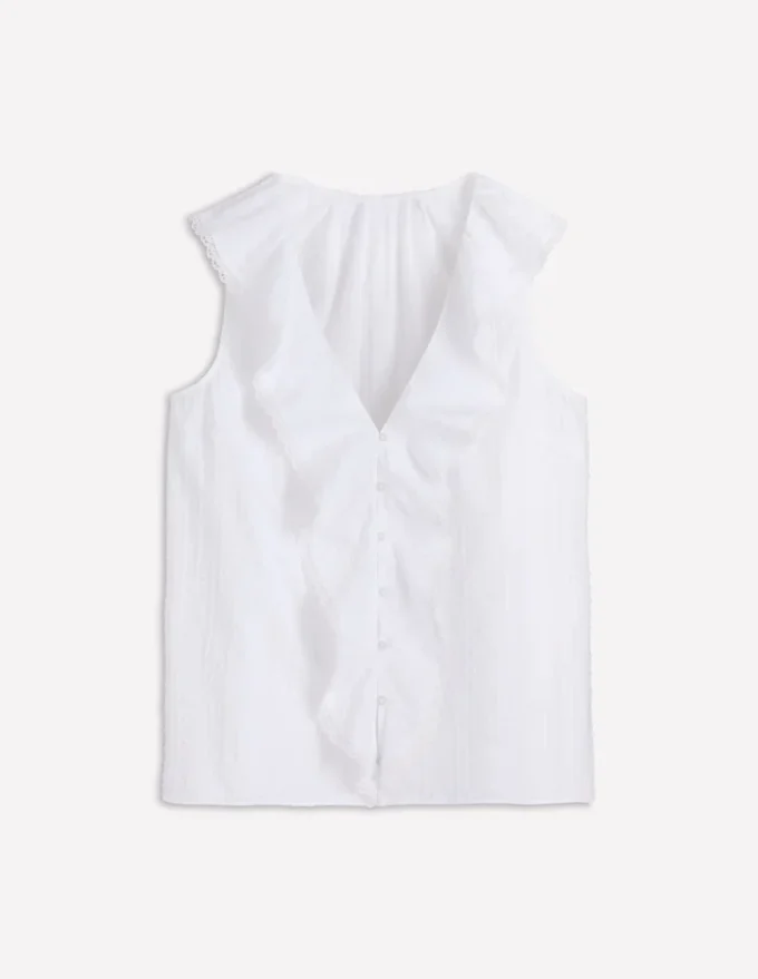 Eliza Sleeveless Top White Eliza Sleeveless Top White