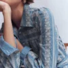 Ellie Cotton Maxi Shirt Dress Broderie Denim Ellie Cotton Maxi Shirt Dress Broderie Denim
