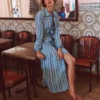 Ellie Cotton Maxi Shirt Dress Broderie Denim Ellie Cotton Maxi Shirt Dress Broderie Denim