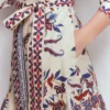 Ellie Cotton Maxi Shirt Dress Elegant Blossom Placement Ellie Cotton Maxi Shirt Dress Elegant Blossom Placement