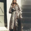 Ellie Cotton Maxi Shirt Dress Elegant Blossom Placement Ellie Cotton Maxi Shirt Dress Elegant Blossom Placement