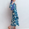 Ellie Cotton Maxi Shirt Dress Ivory Floral Frenzy Ellie Cotton Maxi Shirt Dress Ivory Floral Frenzy
