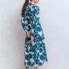 Ellie Cotton Maxi Shirt Dress Ivory Floral Frenzy Ellie Cotton Maxi Shirt Dress Ivory Floral Frenzy